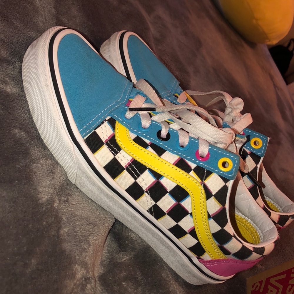 Old school crazy check vans